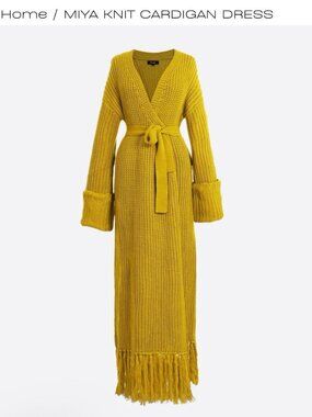 Hanifa Yellow Miya Knit Small/Medium
